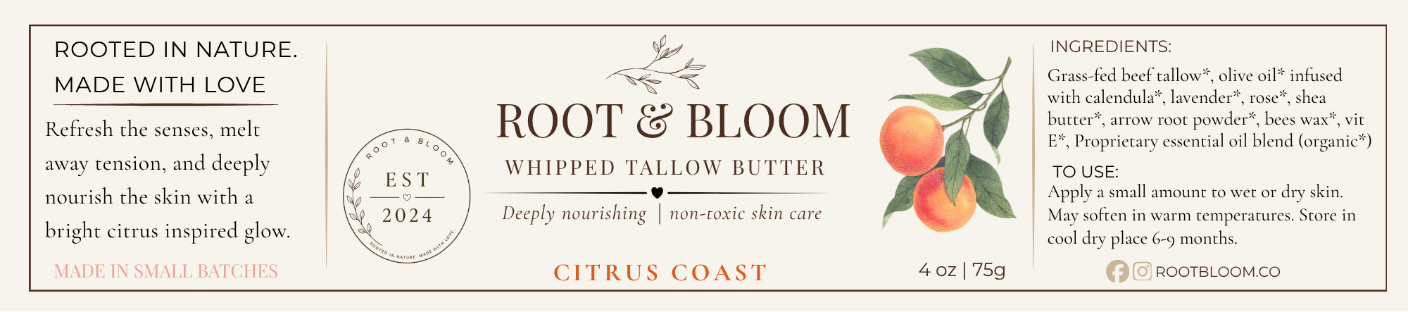 Herb Infused Whipped Tallow Body Butter