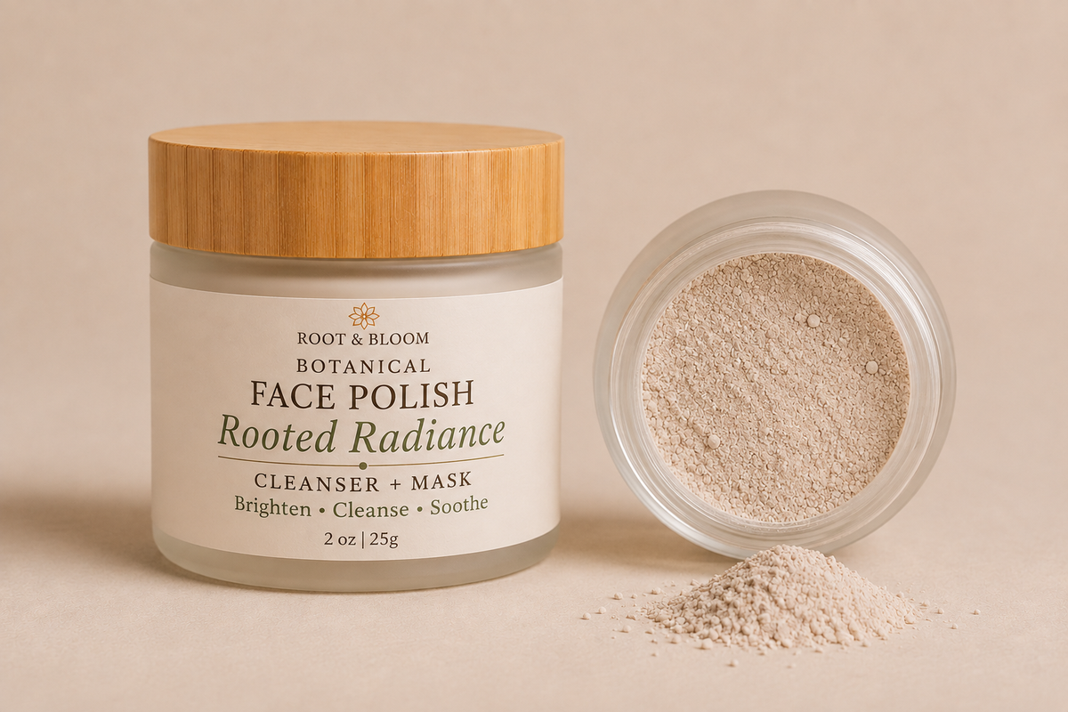 Rooted Radiance | Botanical Face Polish + Mask